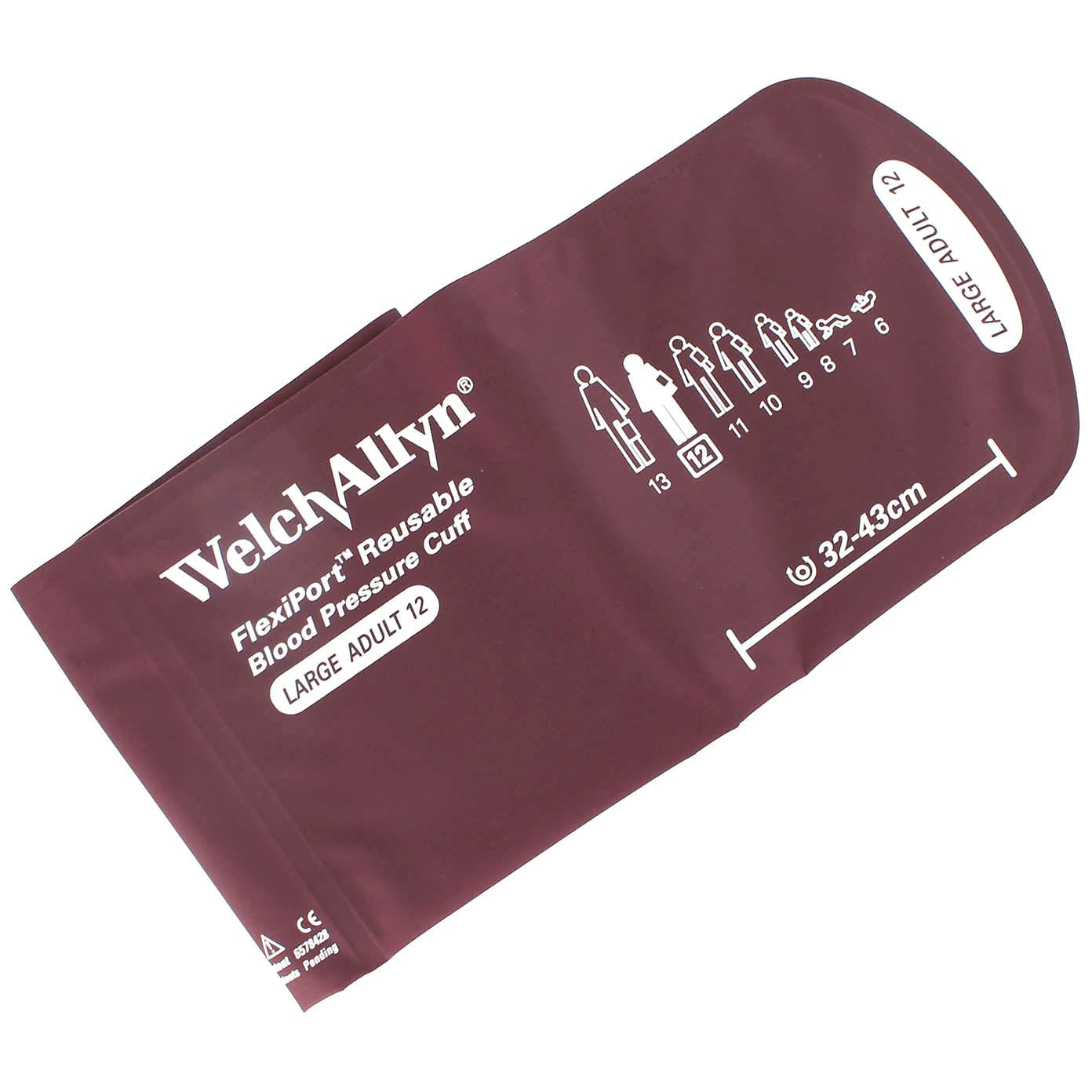 Welch Allyn Flexiport Große Manschette für Erwachsene Größe 12 Ohne Schlauch oder Konnektoren (32-43cm)