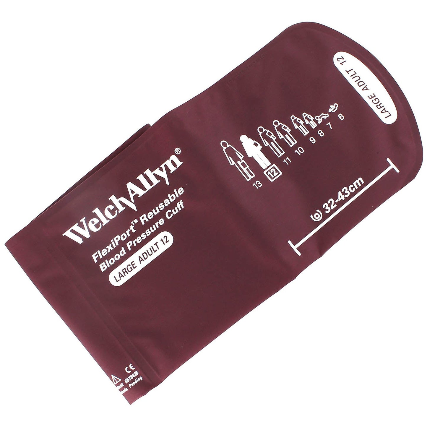 Welch Allyn Flexiport Große Manschette für Erwachsene Größe 12 für Durashock Sphygs (32-43cm)