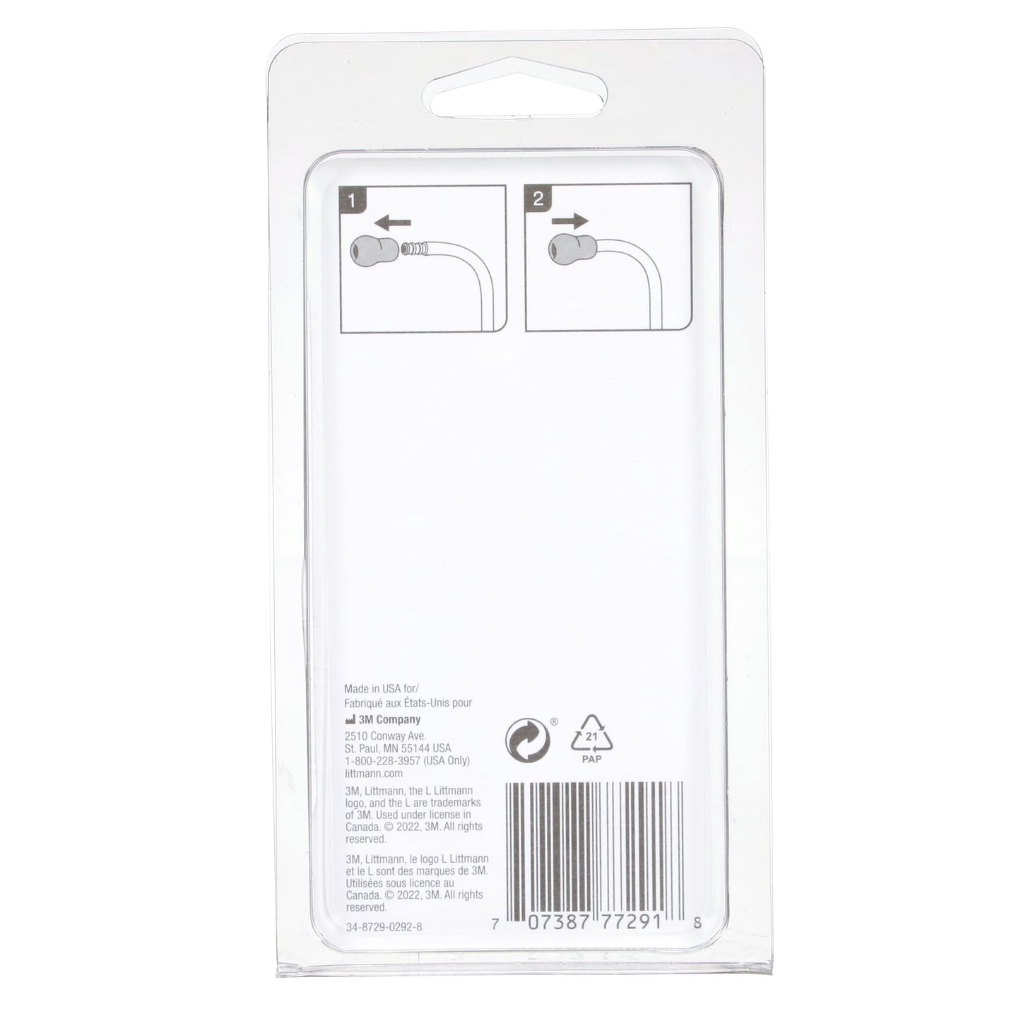 3M Littmann Snap Tight Soft-Sealing Eartips, Grey Small & Large - 