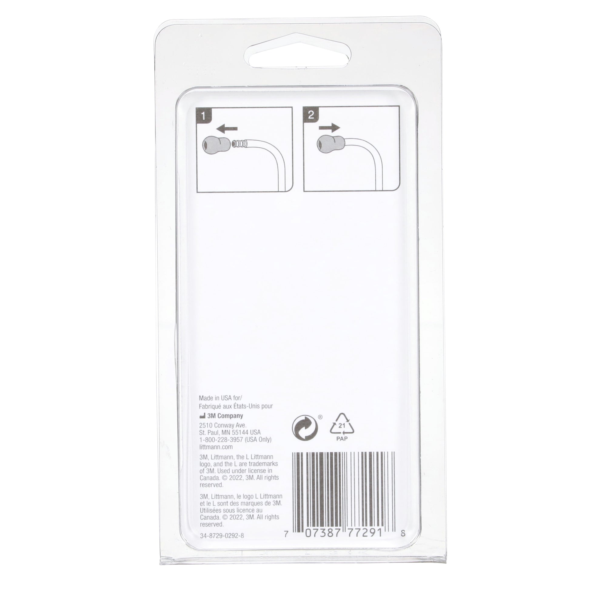 3M Littmann Snap Tight Soft-Sealing Eartips, Grey Small & Large - 