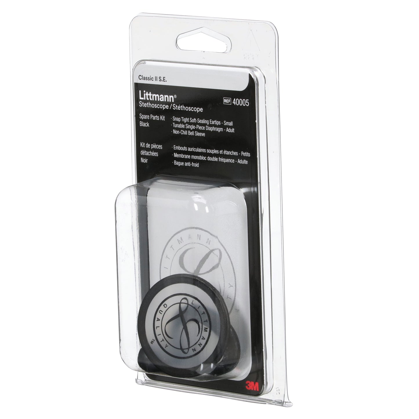 3M Littmann Spare Parts Kit - Classic II S.E. Stethoscopes - Black - 