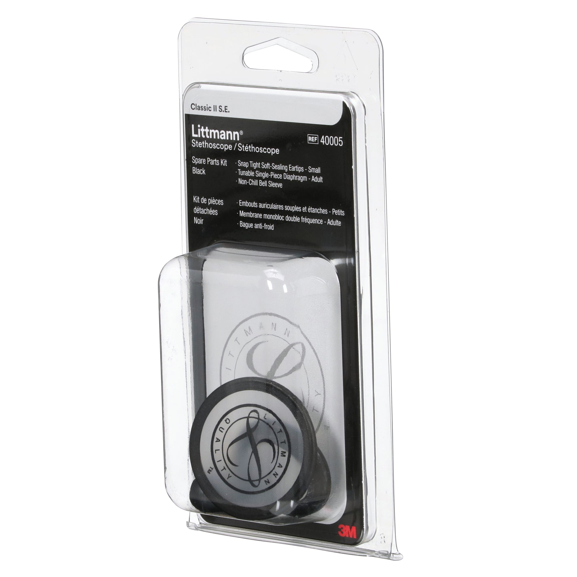 3M Littmann Spare Parts Kit - Classic II S.E. Stethoscopes - Black - 