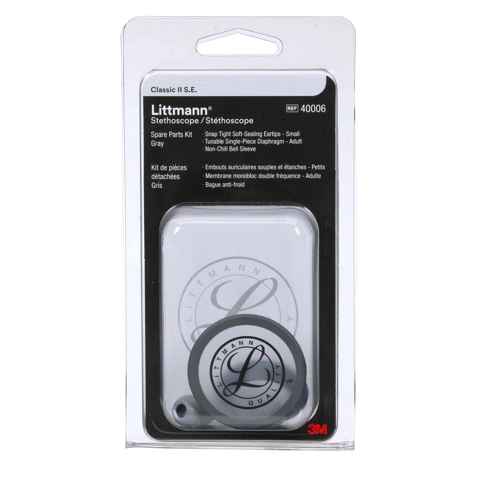 3M Littmann Spare Parts Kit - Classic II S.E. Stethoscopes - Grey - 