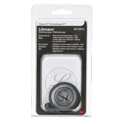 3M Littmann Spare Parts Kit - Classic III/Cardiology IV/CORE Stethoscopes - Black - 