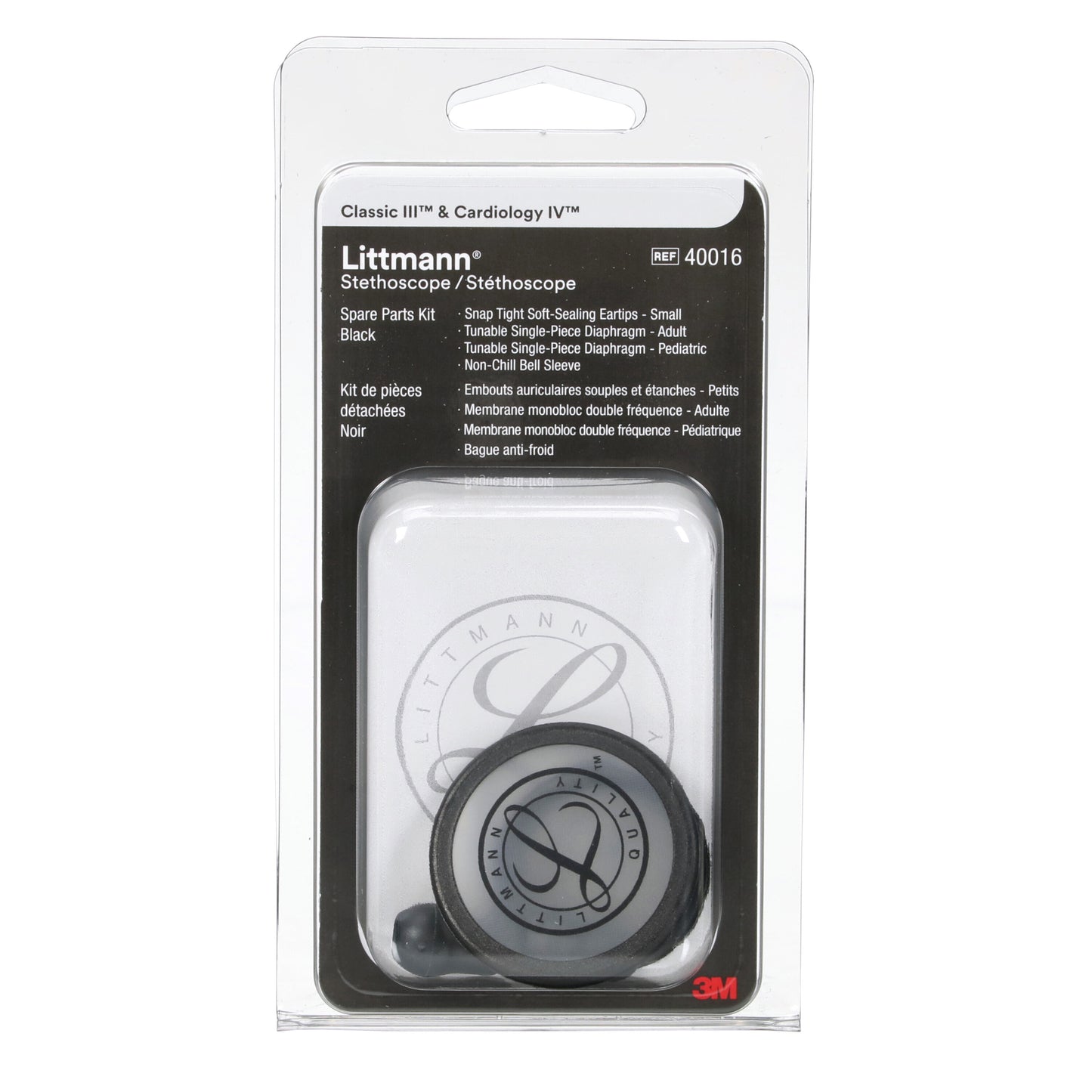 3M Littmann Spare Parts Kit - Classic III/Cardiology IV Stethoscopes - Grey - 