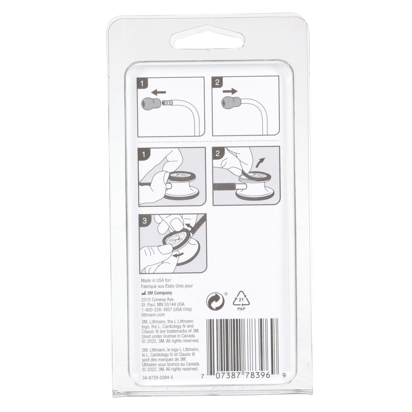 3M Littmann Spare Parts Kit - Classic III/Cardiology IV Stethoscopes - Grey - 