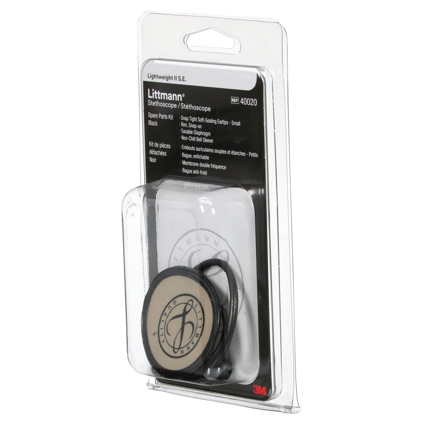 3M Littmann Spare Parts Kit - Lightweight II S.E. Stethoscopes - Black - 