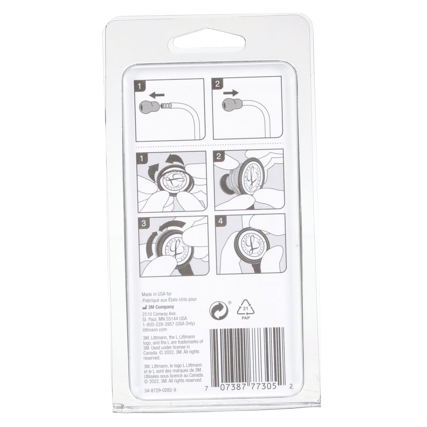 3M Littmann Spare Parts Kit - Lightweight II S.E. Stethoscopes - Black - 