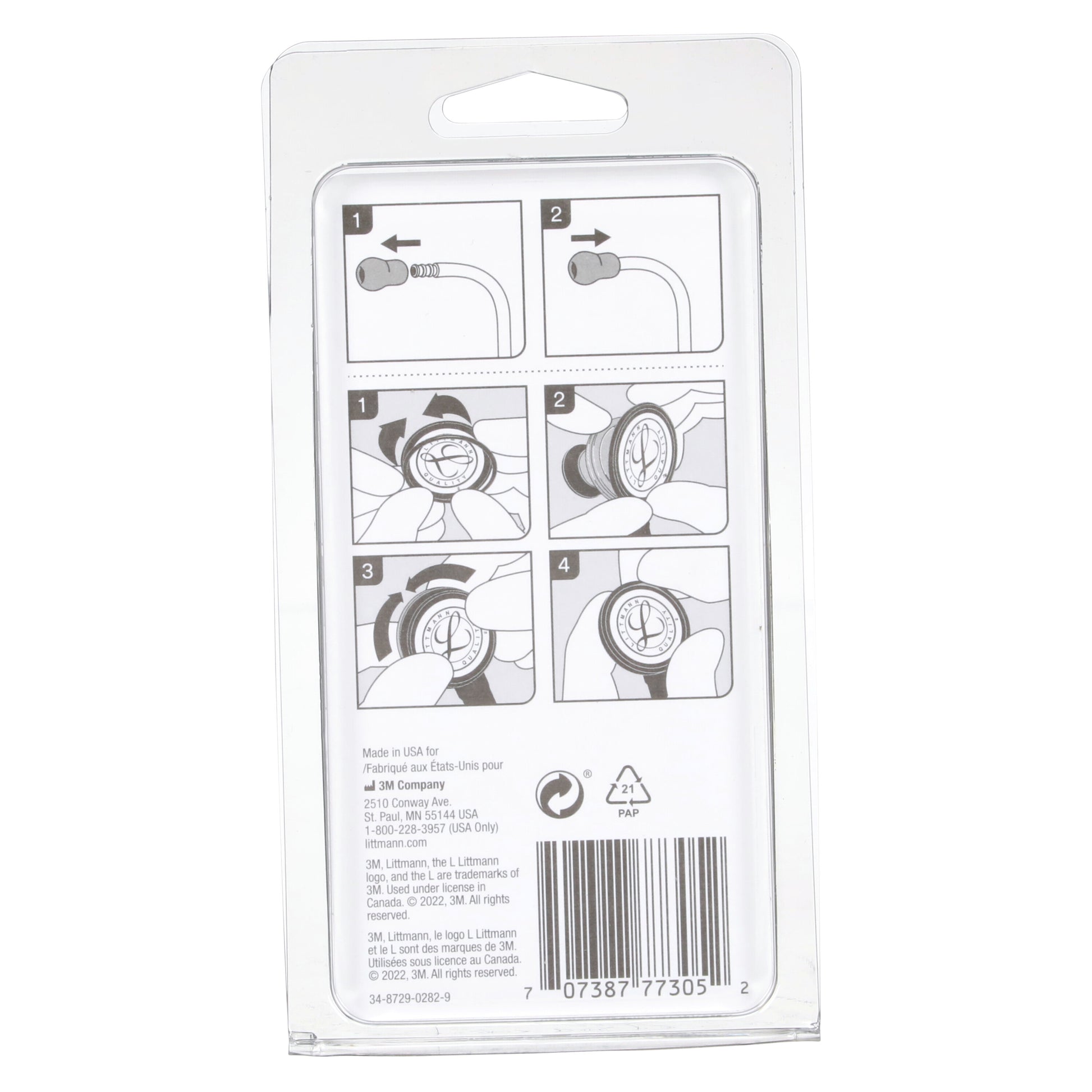 3M Littmann Spare Parts Kit - Lightweight II S.E. Stethoscopes - Black - 