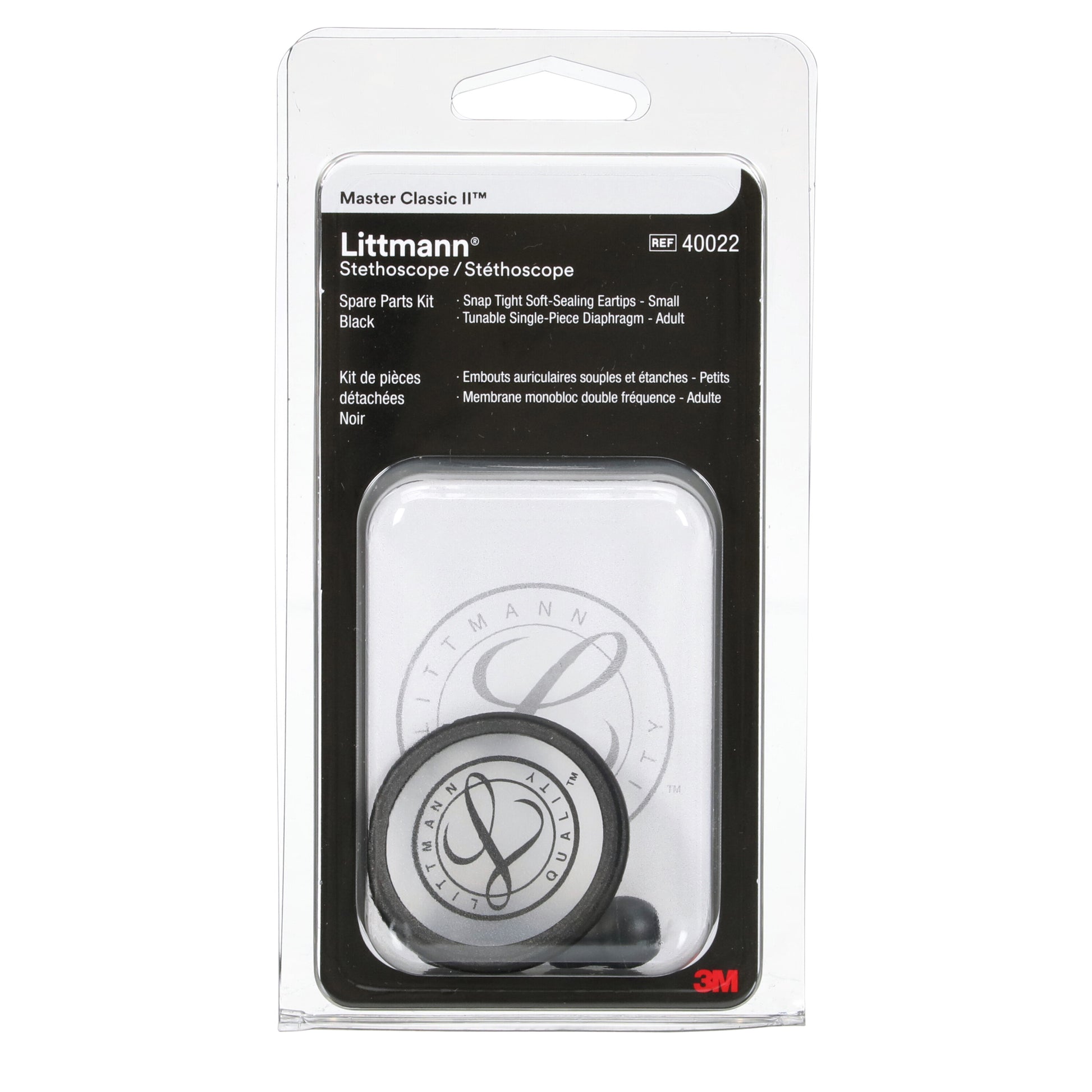 3M Littmann Spare Parts Kit - Master Classic Stethoscopes - Black - 
