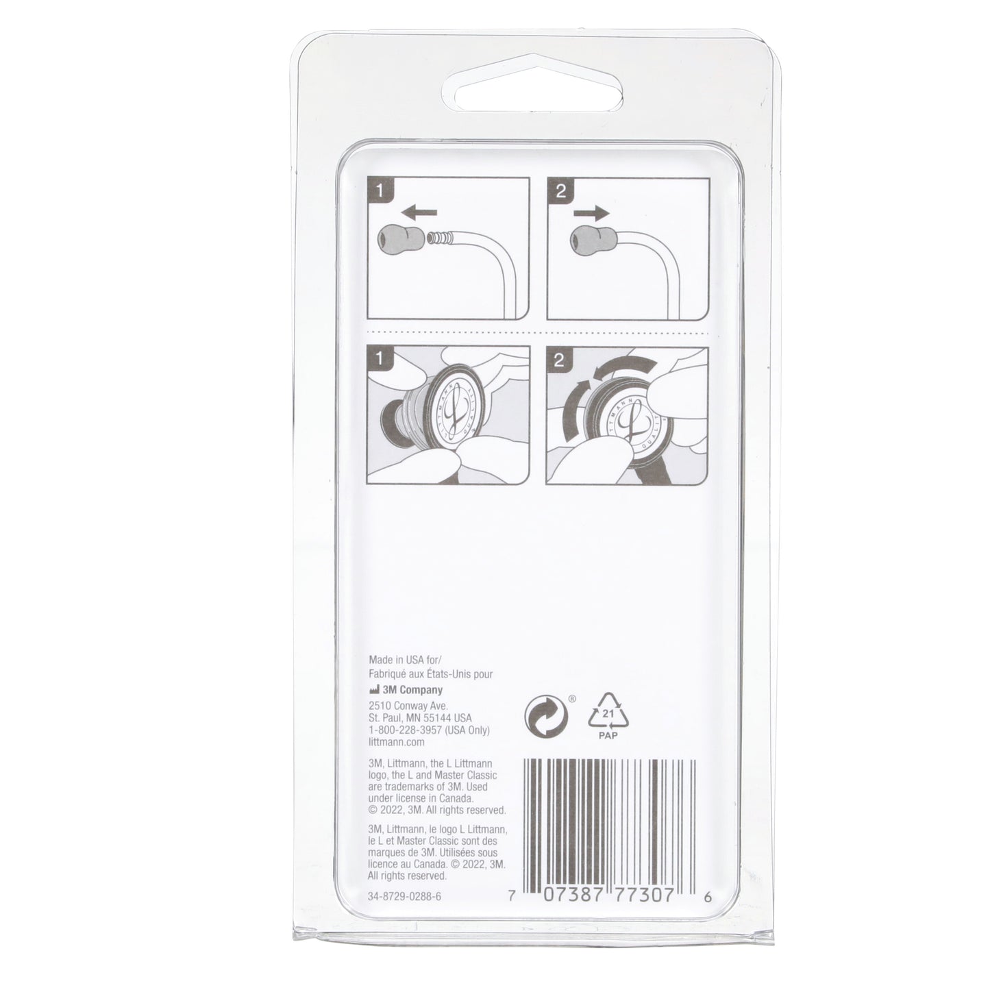 3M Littmann Spare Parts Kit - Master Classic Stethoscopes - Black - 