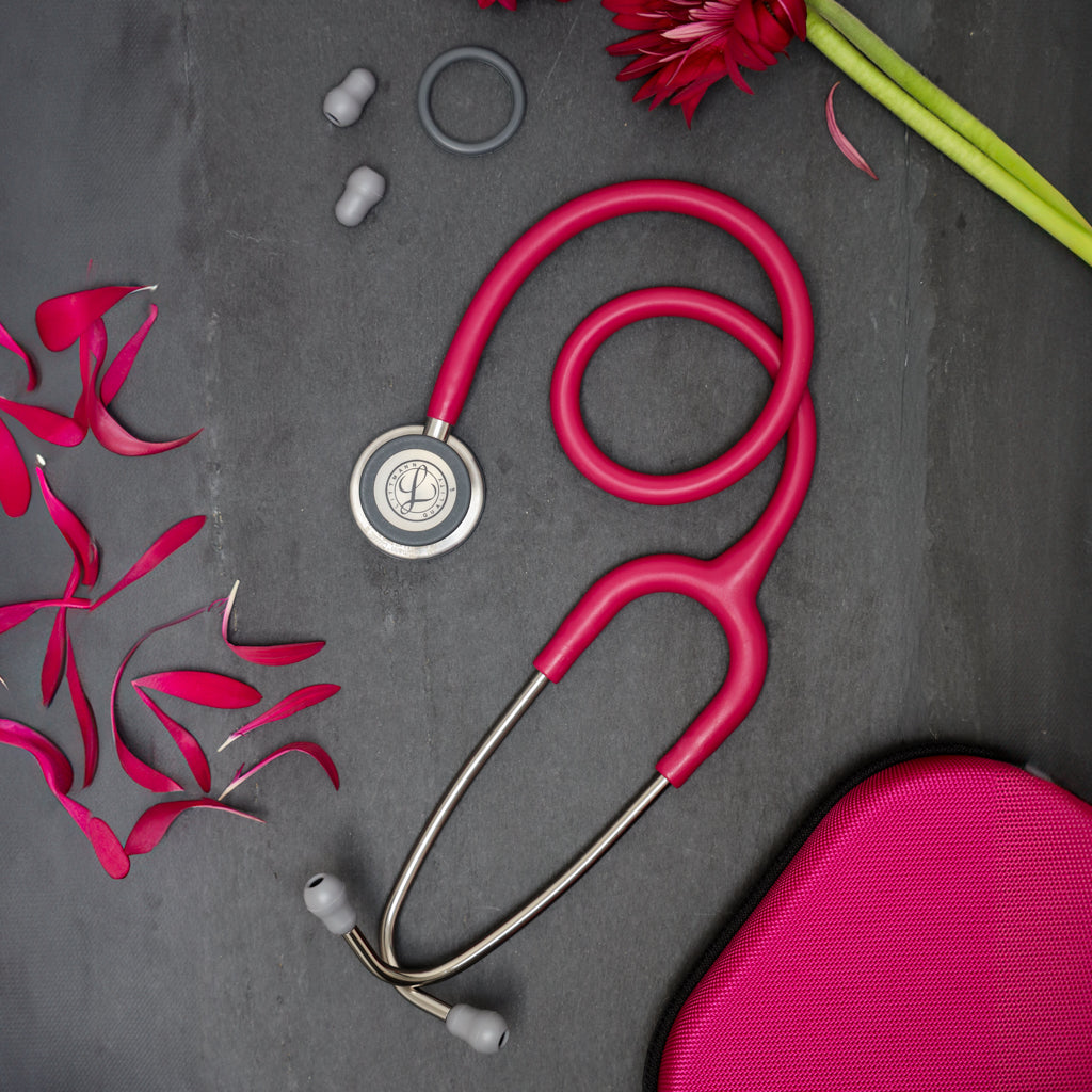 Littmann Classic III Monitoring Stethoscope: Satin Raspberry 5648C