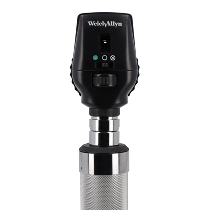 Set de diagnosticare Welch Allyn de 3,5 V - oftalmoscop cu LED, otoscop Macroview Basic cu LED, mâner cu baterie alcalină C-Cell și carcasă rigidă