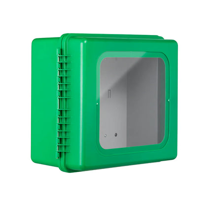 ARKY, Buitenkast, Polycarbonaat (groen) Met Verwarming & Alarm (incl. 24V DC voeding)