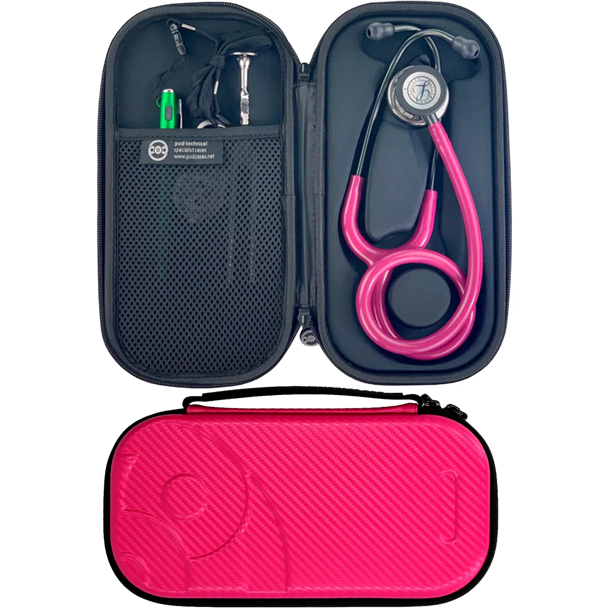 Pod Technical Classicpod Micro Stethoscope Case for Littmann Classic Stethoscopes - Raspberry Carbon