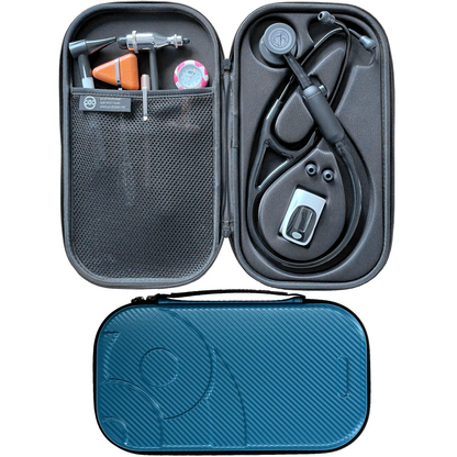Pod Technical Cardiopod II Stethoscope Case for all Littmann Stethoscopes - Caribbean Blue Carbon