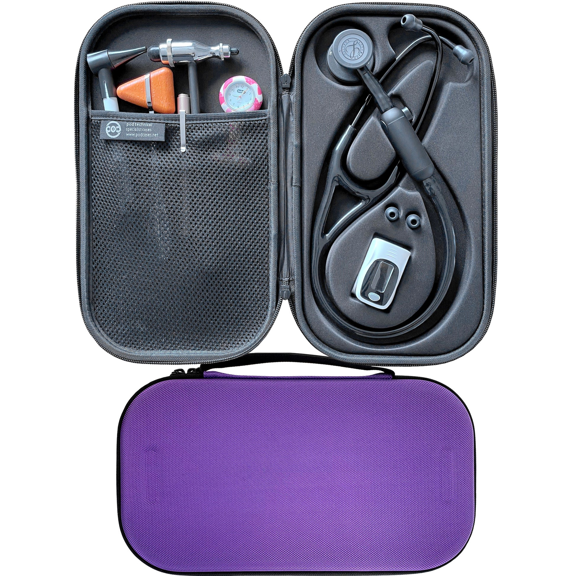 Pod Technical Cardiopod II Stethoskopetui für alle Littmann Stethoskope – Lila