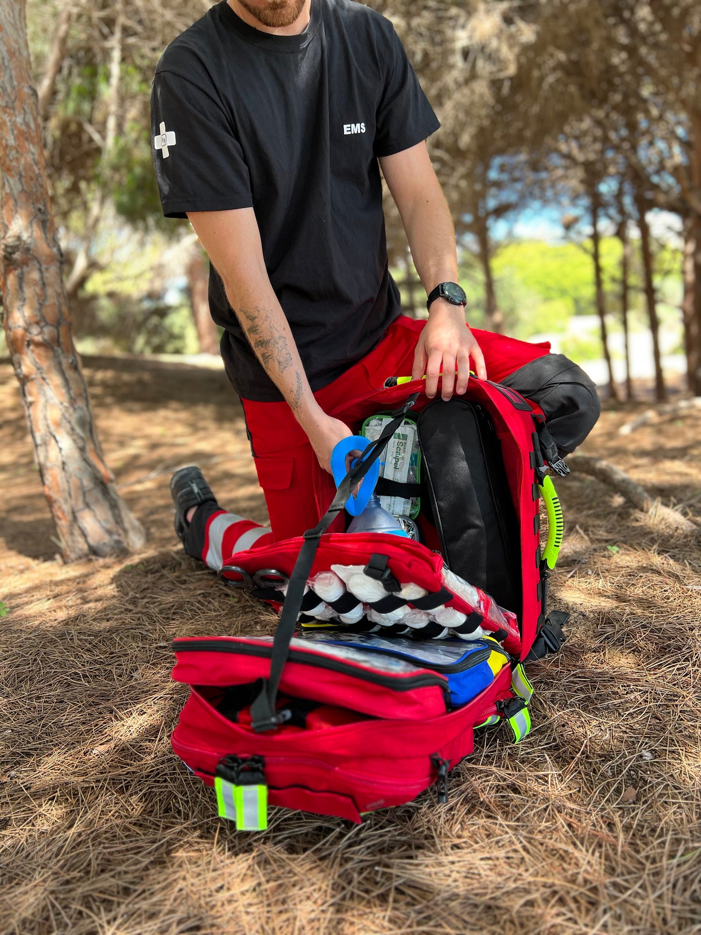 Mochila de rescate paramédico Elite - Roja