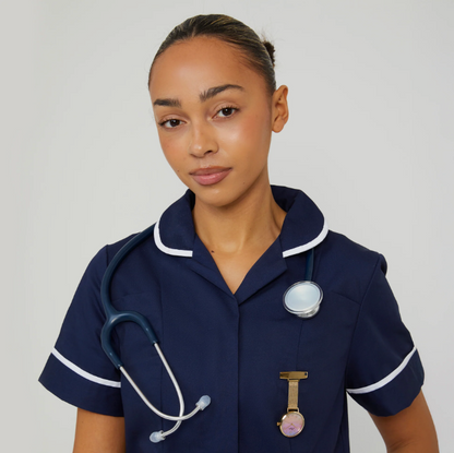 Annie Apple Nurses Taschenuhr – Meraki – Sunset Gold – Mesh – 35 mm