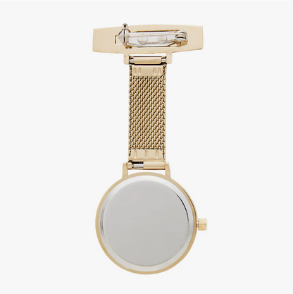 Annie Apple Nurses Taschenuhr – Meraki – Sunset Gold – Mesh – 35 mm