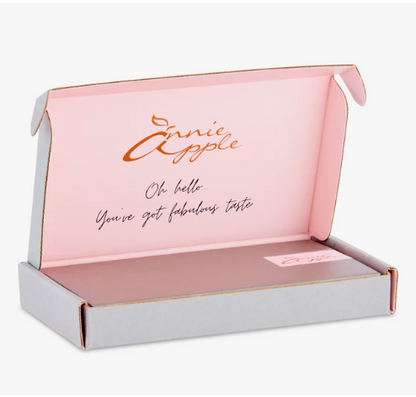 Annie Apple Nurses Taschenuhr – Aurora – Roségold/Grau, nummeriert – Leder – 35 mm