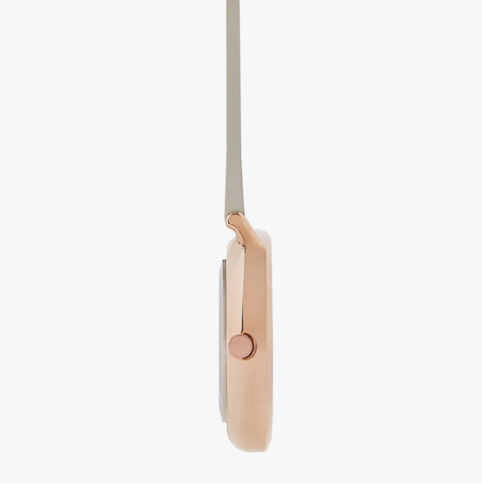 Annie Apple Nurses Taschenuhr – Aurora – Marmor/Roségold/Grau – Leder – 35 mm