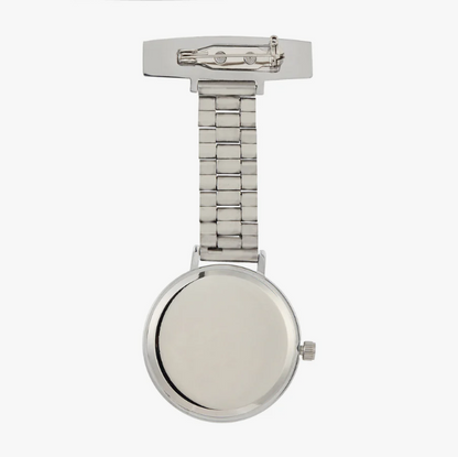 Annie Apple Meraki Taschenuhr – Perlmuttzifferblatt / silberne Gliederkette