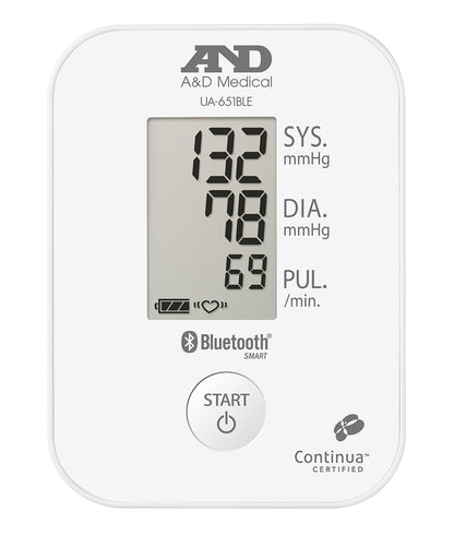 A&D Medical UA-651BLE Upper Arm Blood Pressure Monitor with Bluetooth