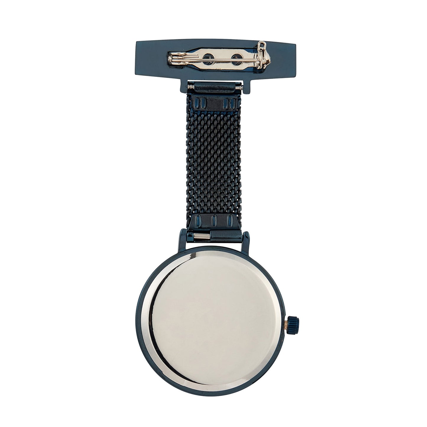 Orologio da tasca Annie Apple Nurses - Meraki - Oro rosa/Blu - Cinturino a maglie - 35 mm