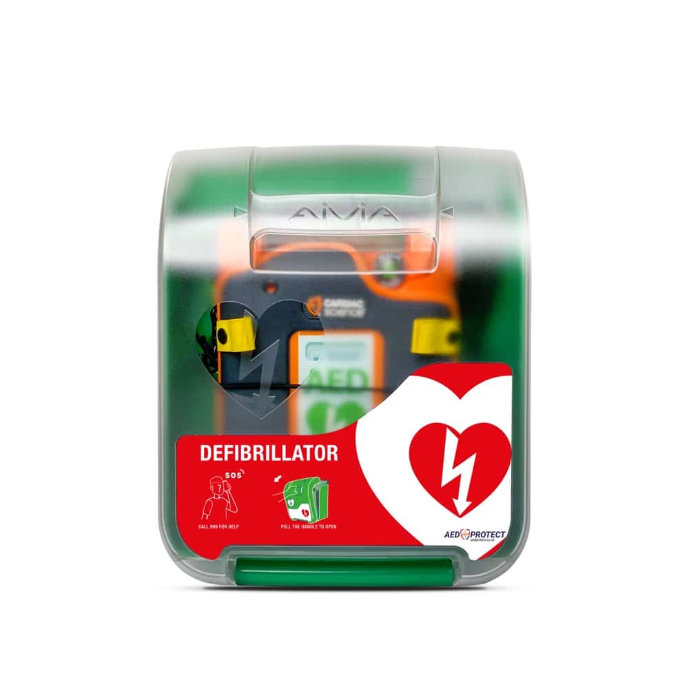 Armadietto in plastica per interni AED Protect con allarme