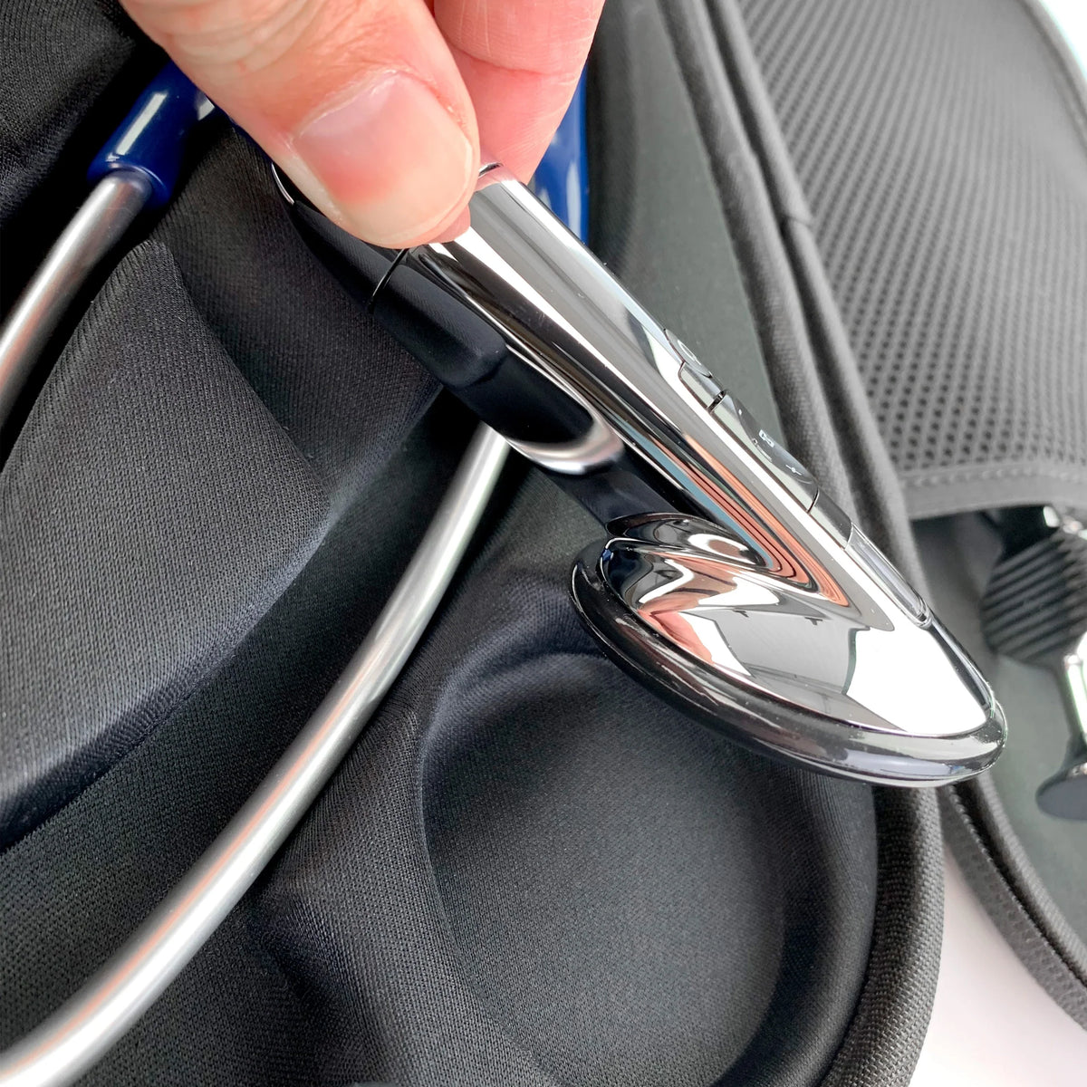 Pod Technical Cardiopod II Stethoscope Case for all Littmann Stethoscopes - Caribbean Blue Carbon