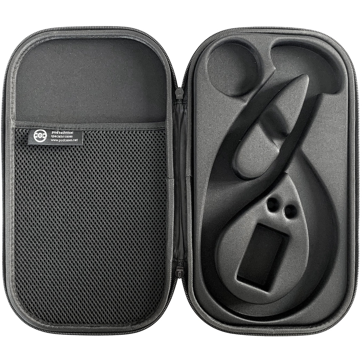 Pod Technical Cardiopod II Stethoscope Case for all Littmann Stethoscopes - Black and White Carbon