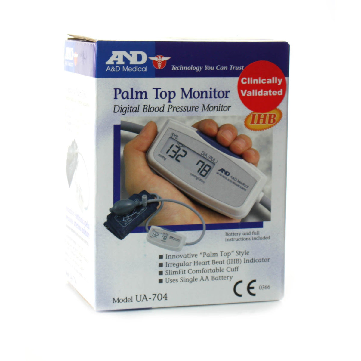 Semi-Auto compact Upper arm blood pressure monitor with Afib screening