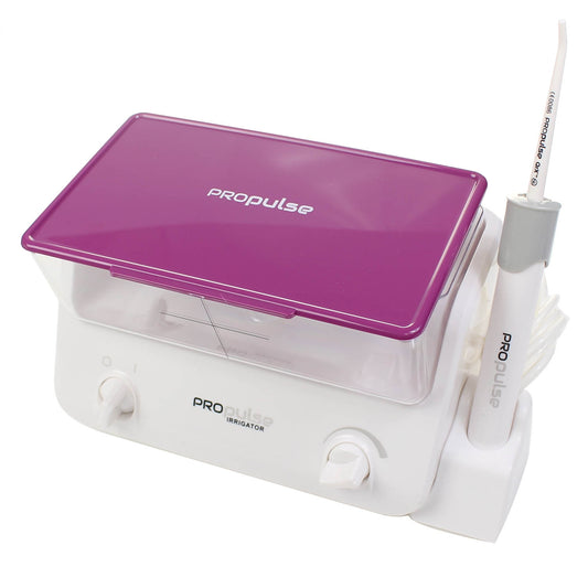 Irrigador auricular Propulse (tampa roxa, incluindo 100 pontas QrX)