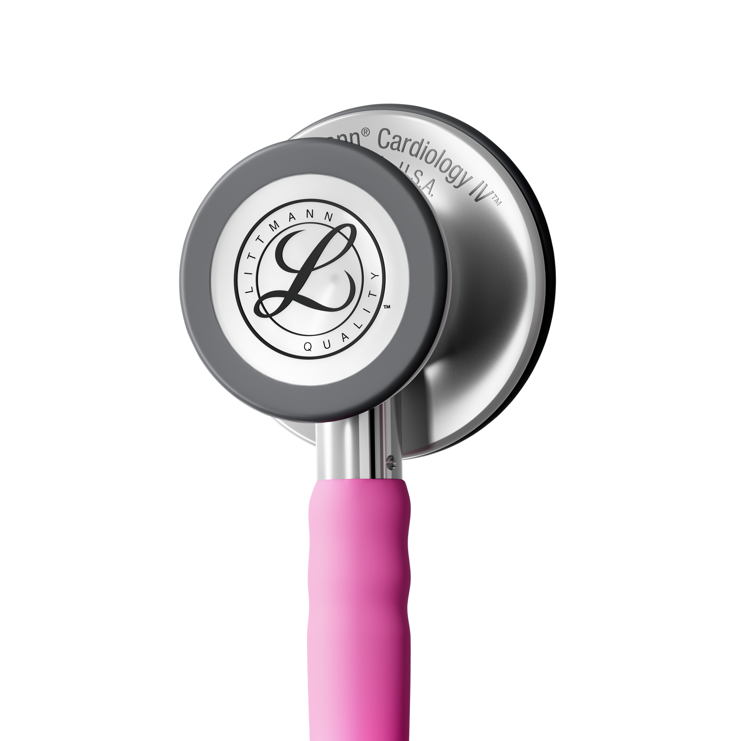Littmann® Cardiology IV™ Stethoscope, 6159C, Stainless Steel Chestpiece with 27" Rose Pink Satin Finish Tube for Added Comfort, Flexibility and Cleanability
