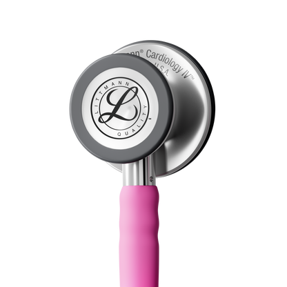 Littmann® Cardiology IV™ Stethoscope, 6159C, Stainless Steel Chestpiece with 27" Rose Pink Satin Finish Tube for Added Comfort, Flexibility and Cleanability