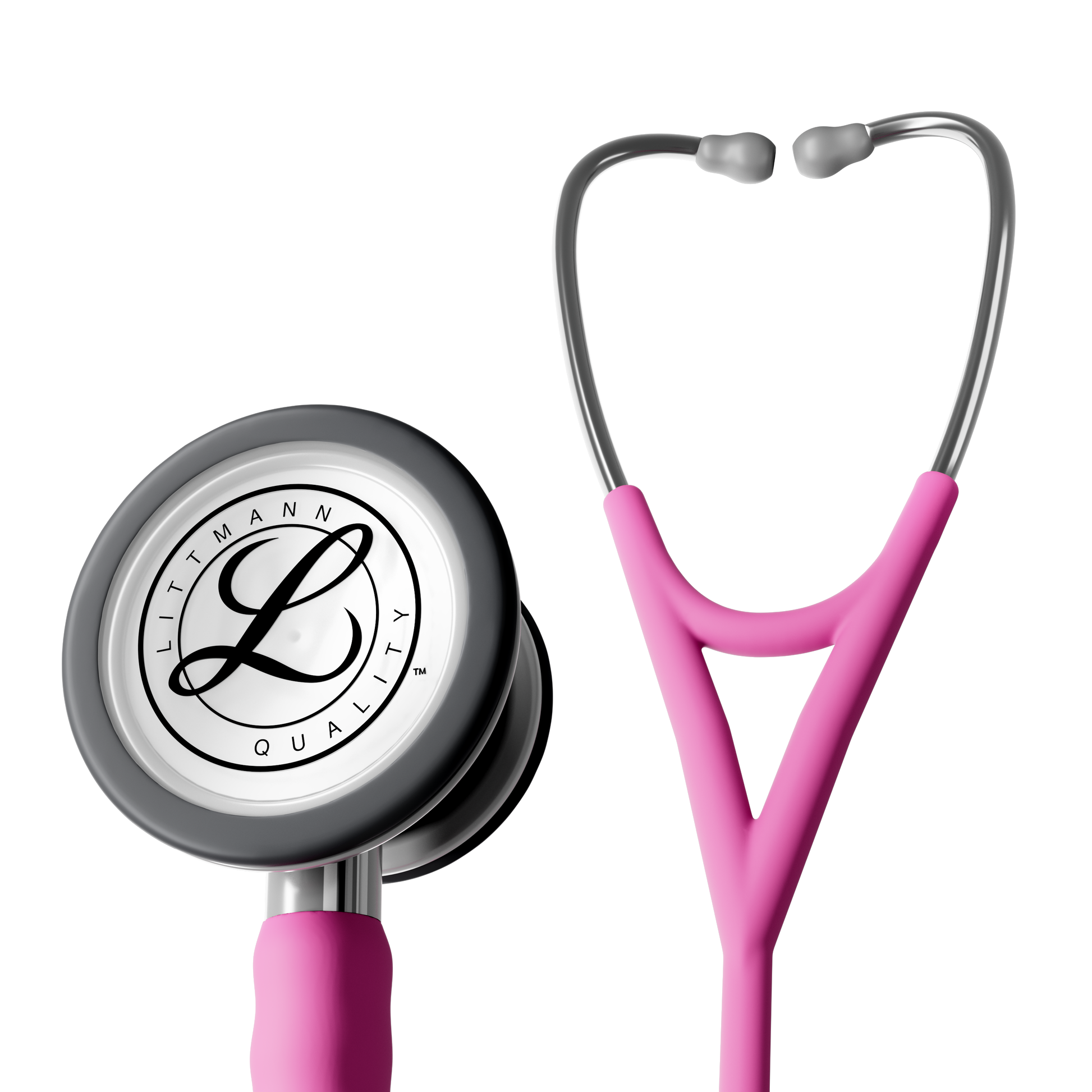 Littmann® Cardiology IV™ Stethoscope, 6159C, Stainless Steel Chestpiece with 27" Rose Pink Satin Finish Tube for Added Comfort, Flexibility and Cleanability