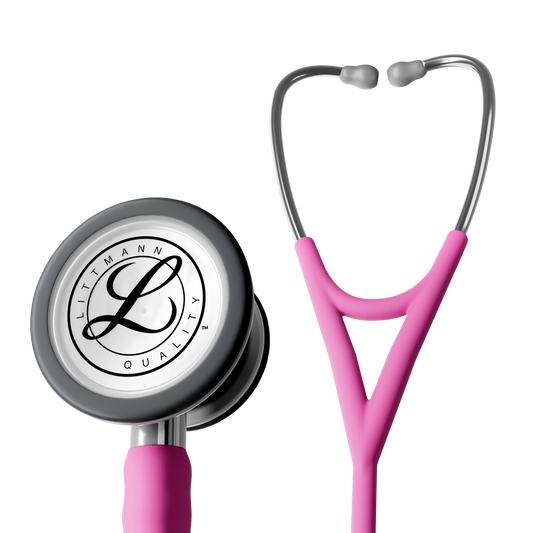 Littmann® Cardiology IV™ Stethoscope, 6159C, Stainless Steel Chestpiece with 27" Rose Pink Satin Finish Tube for Added Comfort, Flexibility and Cleanability