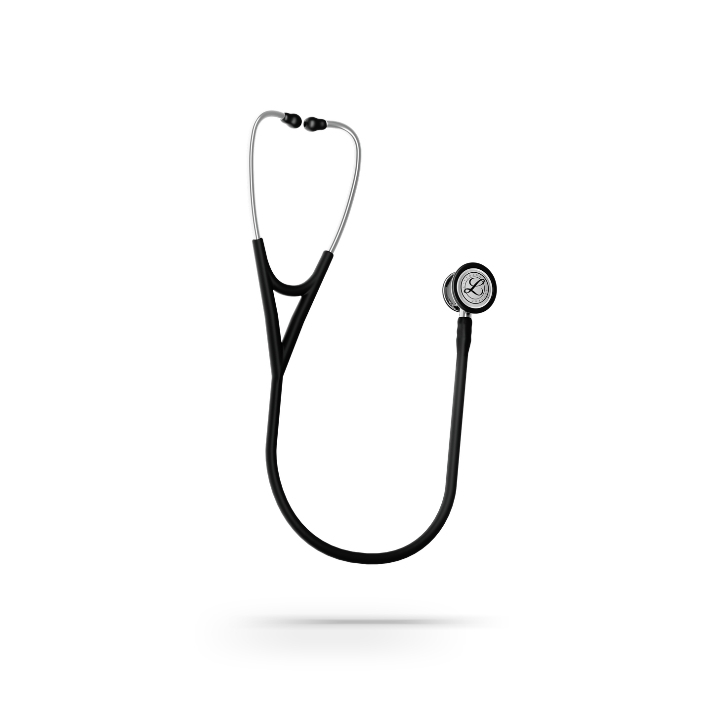 Littmann® Cardiology IV™ Stethoscope, 6177C, Mirror Chestpiece with 27" Black Satin Finish Tube for Added Comfort, Flexibility and Cleanability