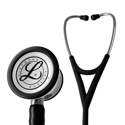 Stetoscop de diagnostic Littmann Cardiology IV: Negru satinat 6177C