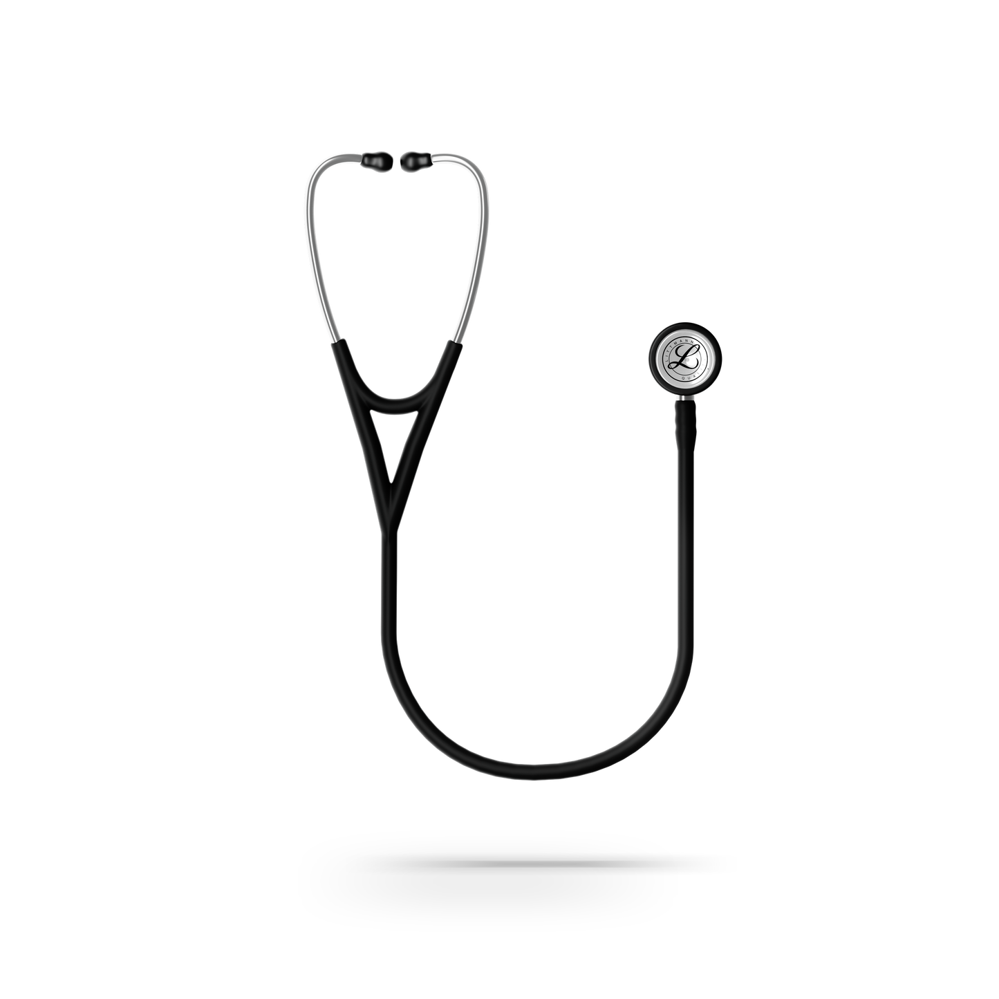 Littmann® Cardiology IV™ Stethoscope, 6177C, Mirror Chestpiece with 27" Black Satin Finish Tube for Added Comfort, Flexibility and Cleanability
