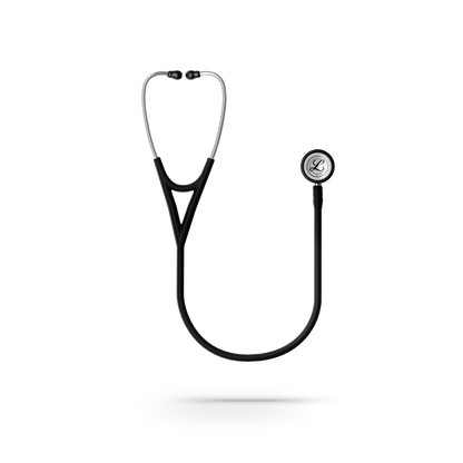 Littmann® Cardiology IV™ Stethoscope, 6177C, Mirror Chestpiece with 27" Black Satin Finish Tube for Added Comfort, Flexibility and Cleanability