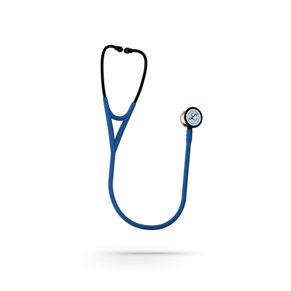 Littmann® Cardiology IV™ Stethoscope, 6242C, High Polish Rainbow Chestpiece with 27" Navy Blue Satin Finish Tube for Added Comfort, Flexibility and Cleanability