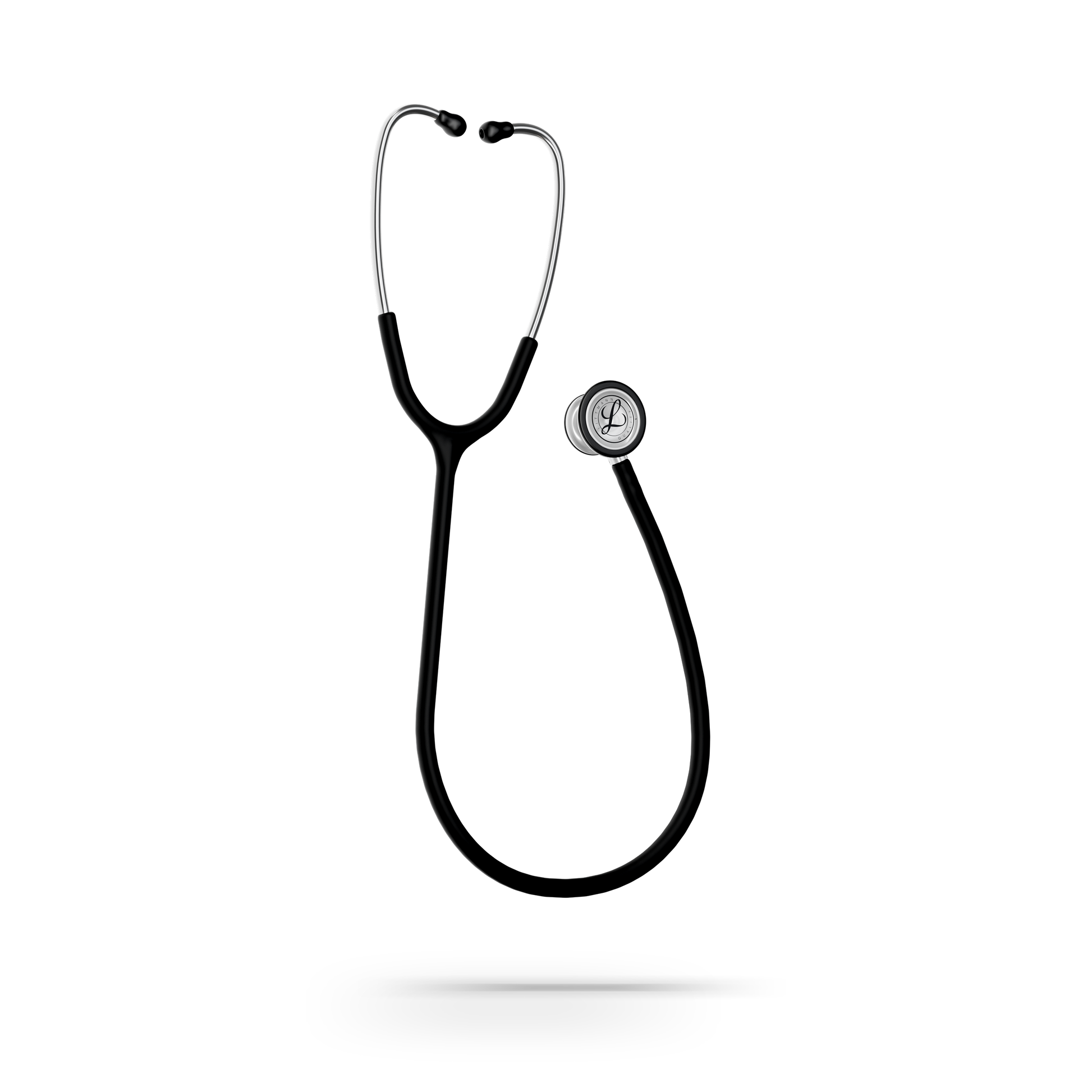 Littmann® Classic III™ Stethoscope, 5620C, Stainless Steel Chestpiece with 27" Black Satin Finish Tube for Added Comfort, Flexibility and Cleanability