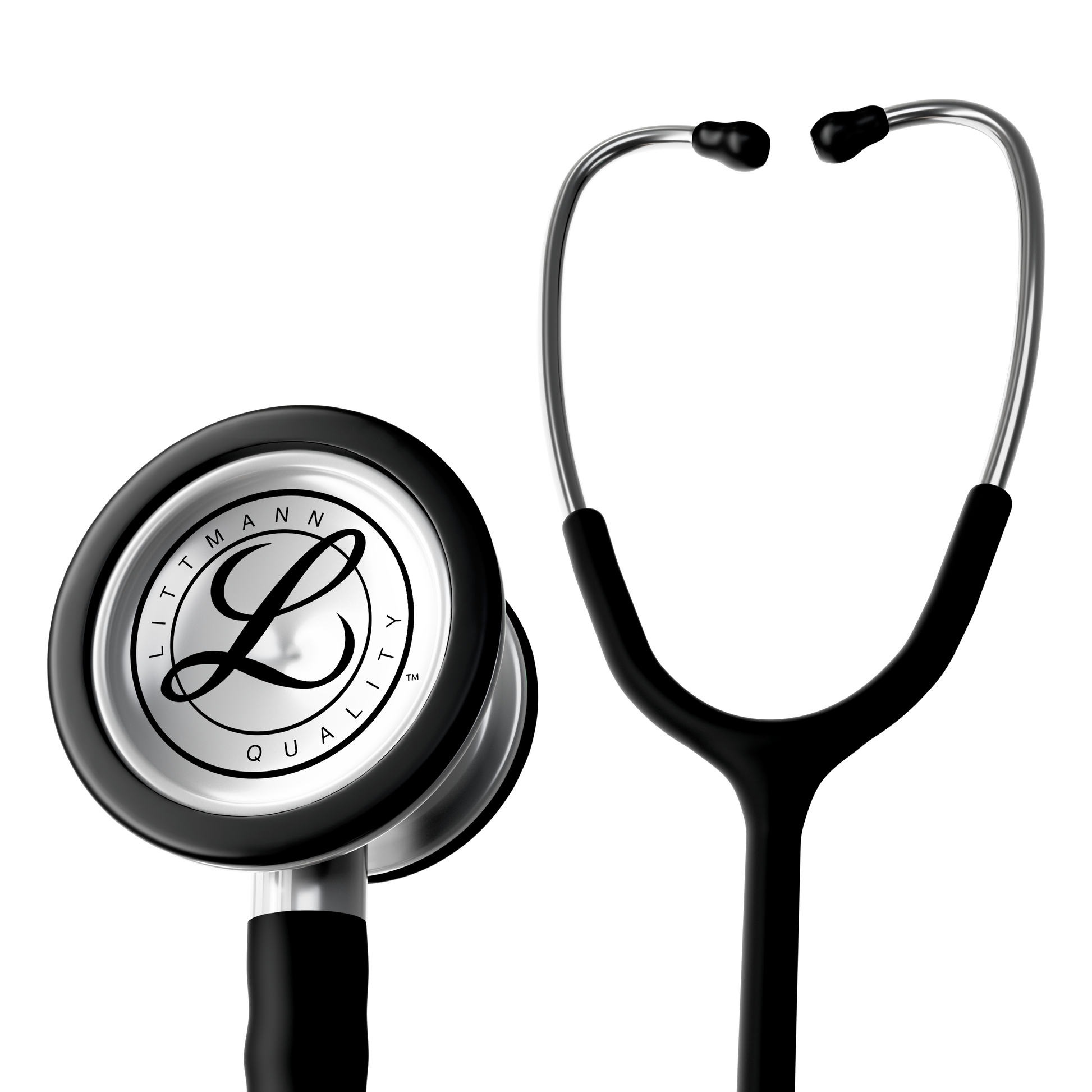 Littmann® Classic III™ Stethoscope, 5620C, Stainless Steel Chestpiece with 27" Black Satin Finish Tube for Added Comfort, Flexibility and Cleanability