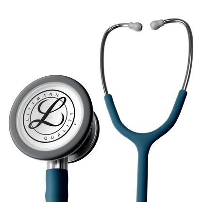 Littmann® Classic III™ Stethoscope, 5623C, Stainless Steel Chestpiece with 27" Caribbean Blue Satin Finish Tube for Added Comfort, Flexibility and Cleanability