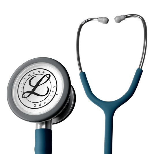 Littmann® Classic III™ Stethoscope, 5623C, Stainless Steel Chestpiece with 27" Caribbean Blue Satin Finish Tube for Added Comfort, Flexibility and Cleanability