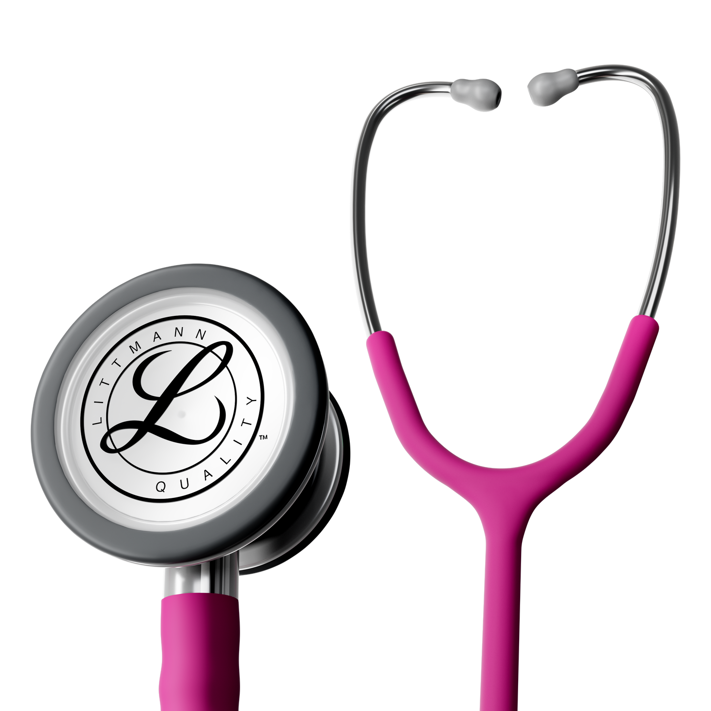 Littmann® Classic III™ Stethoscope, 5648C, Stainless Steel Chestpiece with 27" Raspberry Satin Finish Tube for Added Comfort, Flexibility and Cleanability