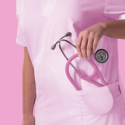 Littmann® Cardiology IV™ Stethoscope, 6159C, Stainless Steel Chestpiece with 27" Rose Pink Satin Finish Tube for Added Comfort, Flexibility and Cleanability