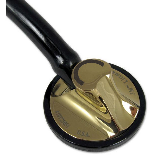 3M™ Littmann® Master Cardiology™ Stetoscopio Nero - Finiture Ottone, 2175 - Over Engraved